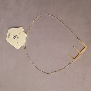 Savvy Cie Jewels E Initial Necklace